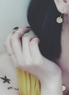 Goujon fascinantes métallique Concises rond