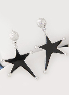 Boucle uniques métallique mode pendentif étoile