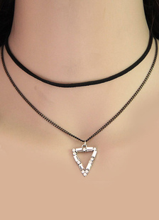 Fascinant collier métallique style européen