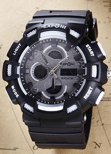 Montre homme rond chronographe