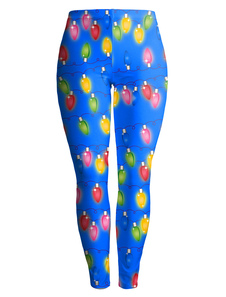 Fantastique caleçon pour femme bleu casual en polyester impression imprimé fleuri