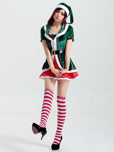 Attrayant costume rouge en polyester color-block