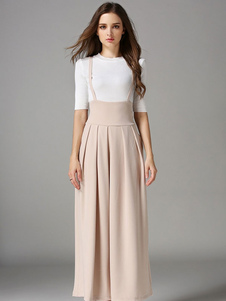 Fascinante combinaison pour femme casual unicolore plissée plein air