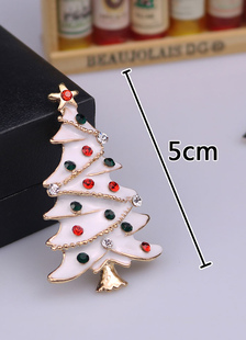 Broche blanche de vacances