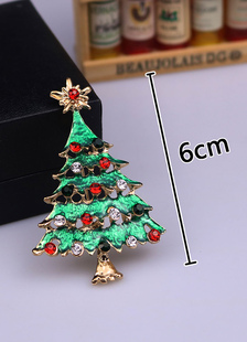 Broche verte de vacances