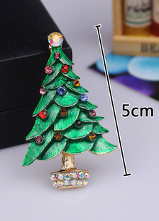 Broche verte de vacances