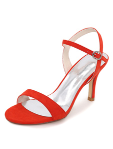 Sandales en vogue unicolore à bout ouvert