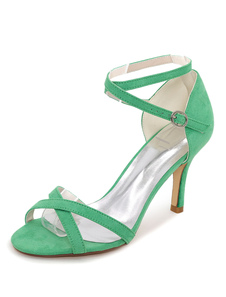 Fabuleuses sandales mode à bout ouvert unicolore