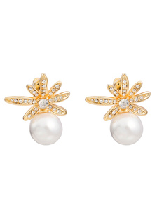 Boucles d'oreilles Goujon de fiançailles métallique or