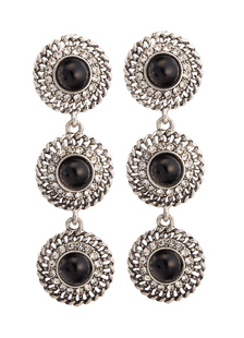 Boucles d'oreilles Goujon de bal métallique argent