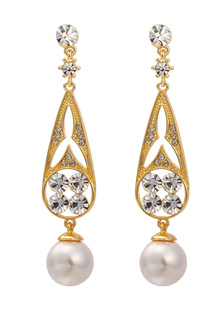 Boucles d'oreilles Goujon de bal métallique or