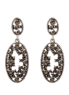 Boucles d'oreilles Goujon de réception métallique argent