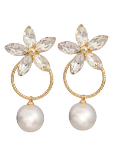 Boucles d'oreilles Goujon de bal métallique or