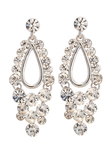 Boucles d'oreilles Goujon de bal métallique argent