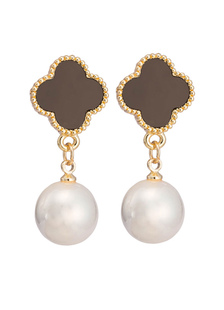 Boucles d'oreilles Goujon de bal métallique or