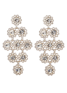 Boucles d'oreilles Goujon de bal métallique argent