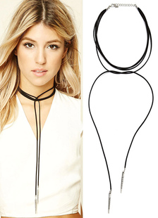 Fabuleux collier en suède Harajuku Fashion