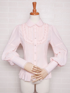 Chemisier lolita doux en chiffon