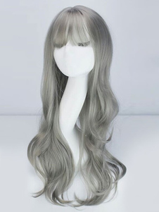 Perruque lolita grise