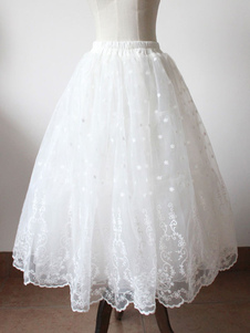Sweet Lolita jupon blanc Organza Long Lolita Crinoline