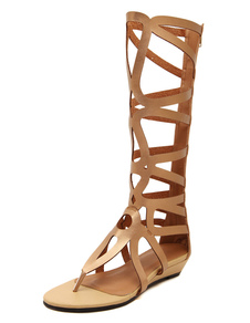 Sandales gladiateur féminin découper des bottes d’été