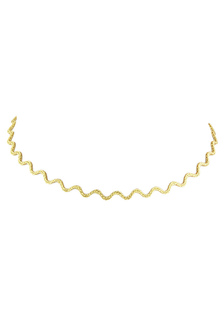 Délicat collier métallique mode