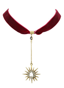 Délicat collier en flanelle mode