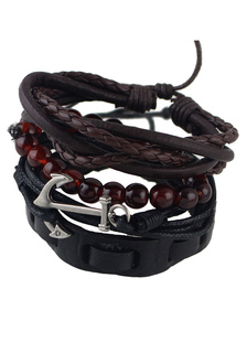 Bracelet délicat en faux cuir casual