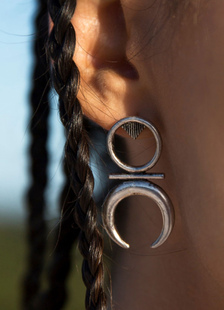 Argent boucles d’oreilles Style Punk alliage Fashion Boucles d’oreilles des femmes