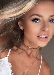 Fabuleux collier en faux cuir mode