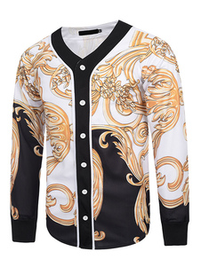 Sweat populaire en coton jaune impression