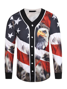 Sweat confortable en coton rouge impression