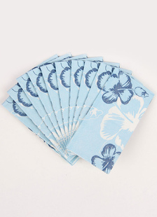Serviettes de table bleu réception Floral Napkins(5 Packs/lot, 10 Pcs/pack) Parti de mariage