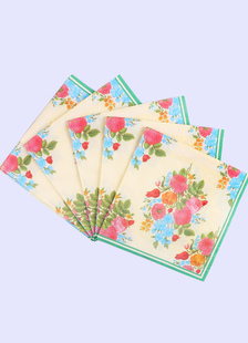 Napperons en papier serviettes Party Table imprimé Floral de mariage (20pcs par Pack)
