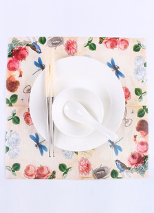 Serviettes de papier imprimé Ivoire mariage Party serviettes (Pack de 20 pièces A)