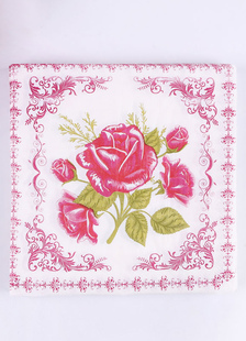 Napperons en papier de Table de mariage Party serviettes imprimé Floral Fuchsia (20pcs par Pack)