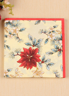 Party serviettes en papier imprimé Floral rouge sets de Table de mariage (20pcs par Pack)