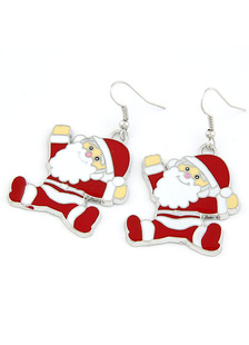 Boucle d’oreille Santa Noël boucles d’oreilles pendentif rouge bijoux féminin