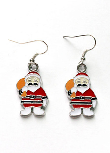 Boucle d’oreille Boucles d’oreilles Santa Noël rouge bijoux féminin