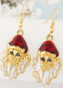Boucle d’oreille Noël or boucles d’oreilles Santa pendentif bijoux féminin