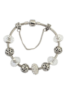 Bracelet à breloques blanc perlé chaîne Deco bracelet Bracelet féminin