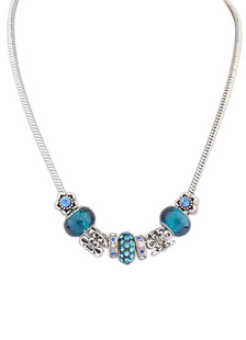 Collier Euro Style charme Collier pendentif féminin bleu