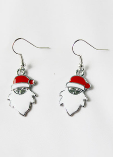 Boucle d’oreille Noël rouge Boucles d’oreilles Santa pendentif bijoux féminin