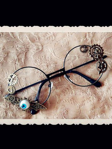 Gothic Lolita lunettes accessoires de Costume Steampunk Bat Eye Bronze Lolita