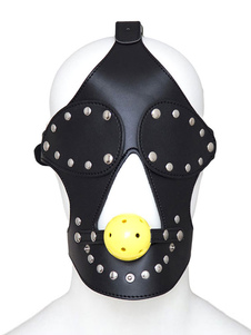 Cuir noir masque Stud Fashion Eye Patch Sexy Toy