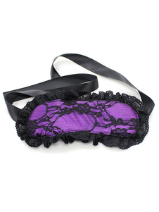 Cache-oeil dentelle pourpre Sexy Toy pour Couple