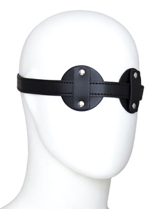 Masque pour les yeux PU noir Sexy Toy pour Couple