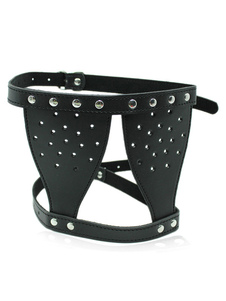 Costume sexy de bandeau sur le œil PU Bondage noir Costume Party masque pour les yeux