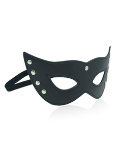 PU noir oeil perlé masque Sexy Toy pour Couple