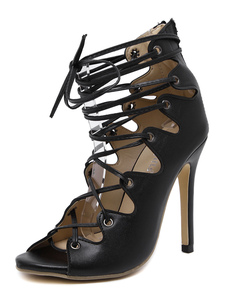 Robe chasuble sandales à talons hauts Open Toe chaussures Sexy pour femmes